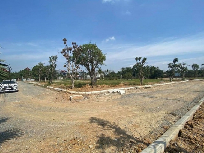 hình ảnh một khu đất phân lô bán nền