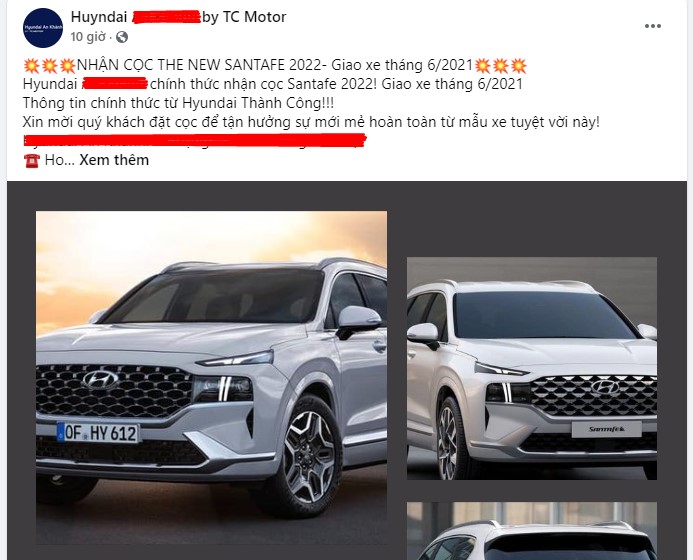 Đại l&yacute; trong nước bắt đầu nhận cọc Hyundai Santa Fe 2022 - Ảnh 2.