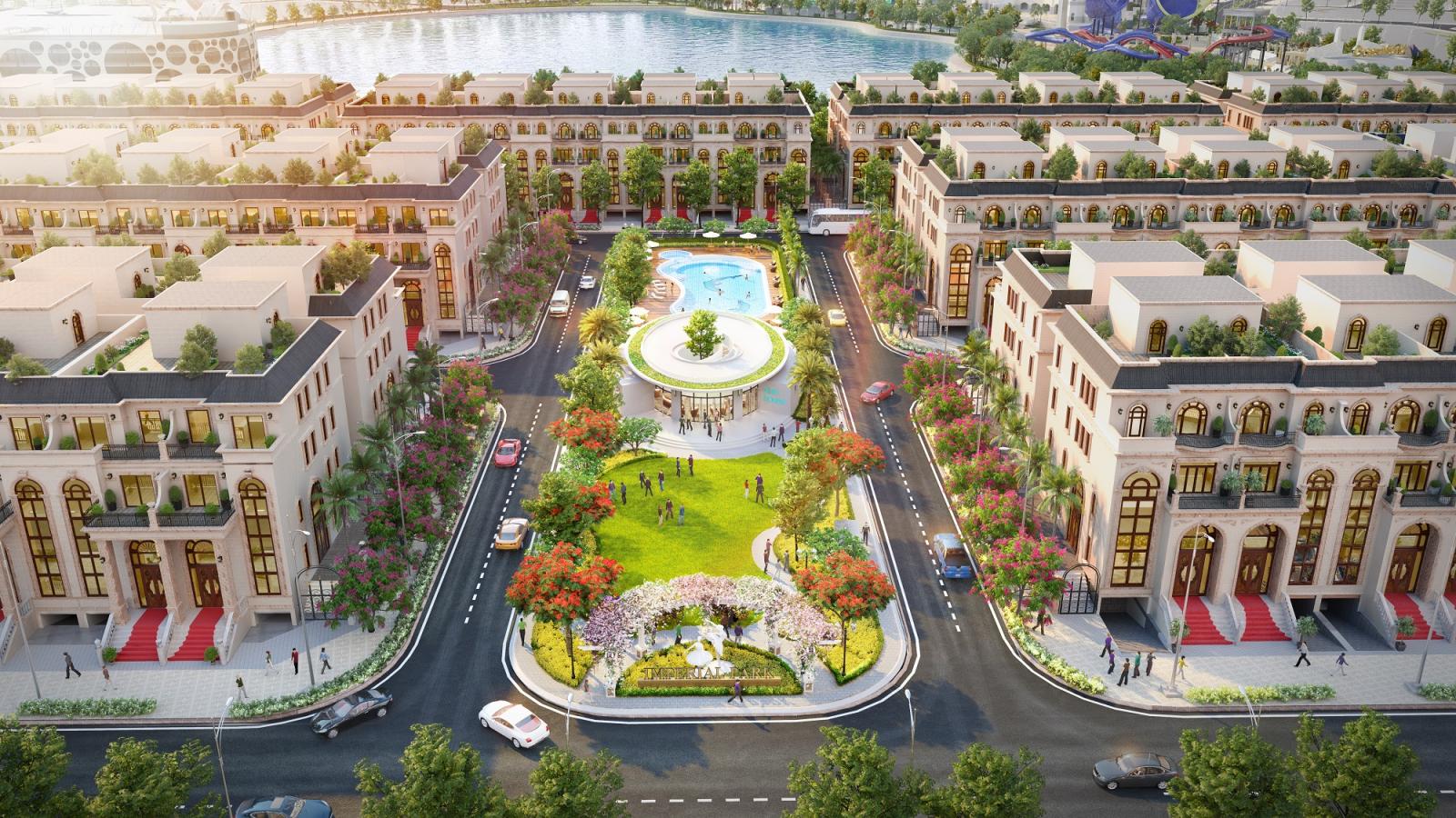 Phối cảnh nh&agrave; phố thương mại Sunlake Villas