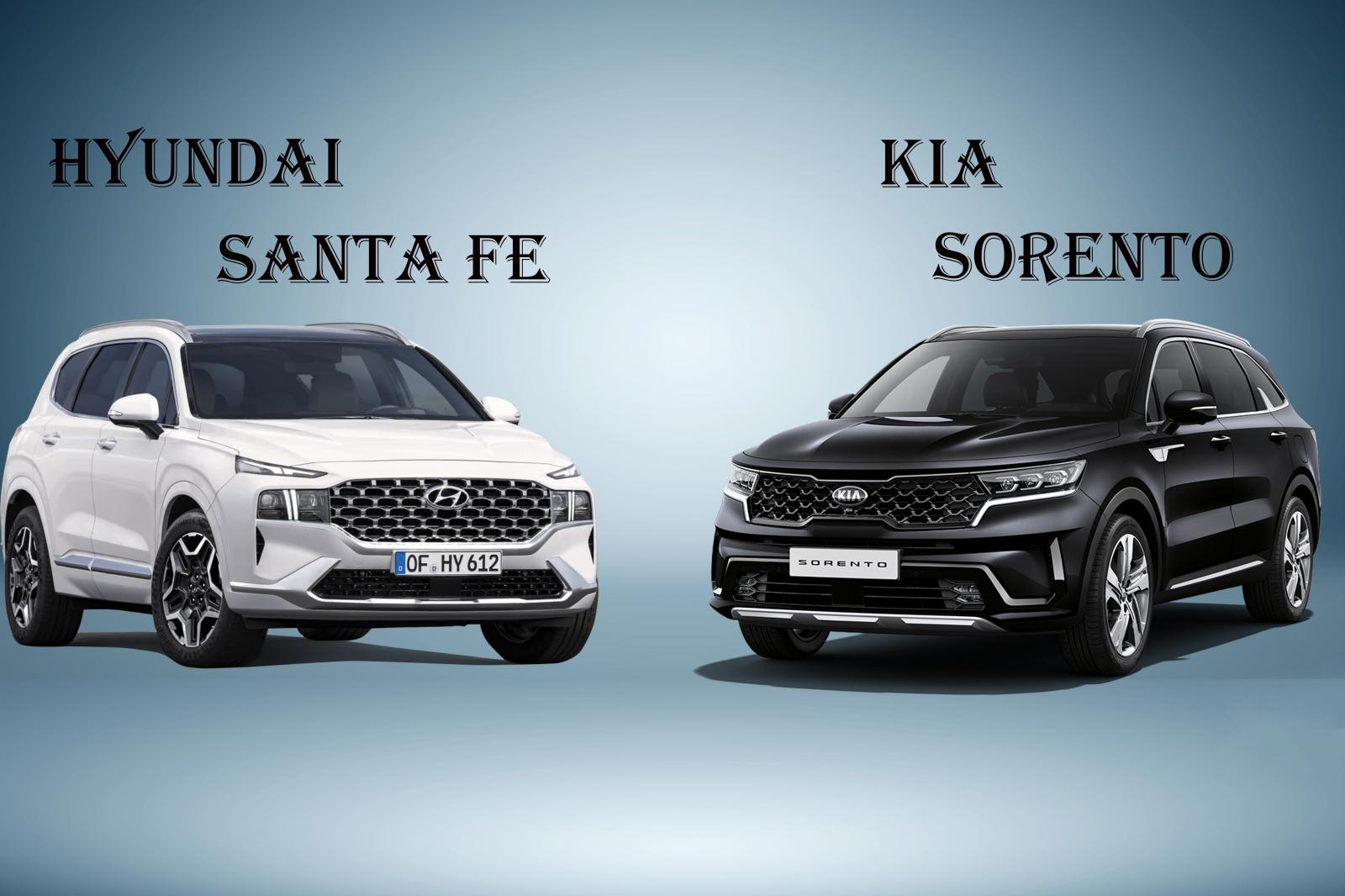 So s&aacute;nh xe Kia Sorento 2021 v&agrave; Hyundai Santa Fe 2021: Đ&atilde; đến l&uacute;c thay đổi 