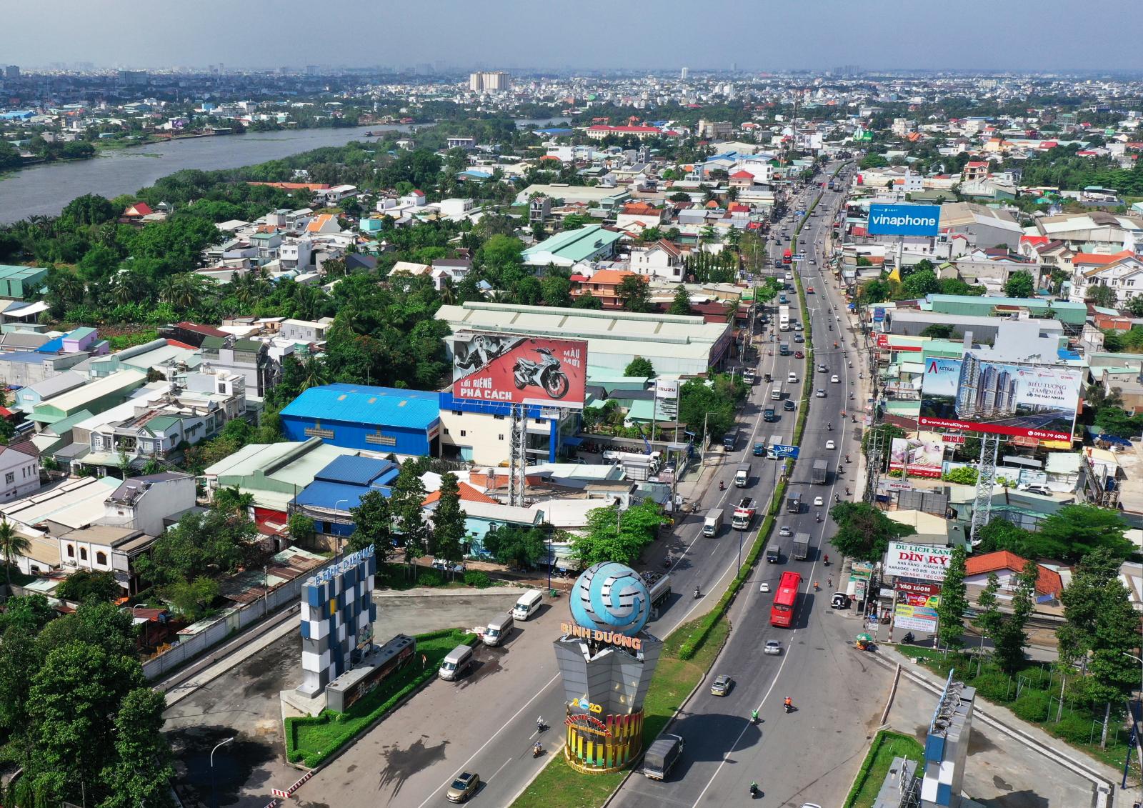 Tuyến đường trung tâm TP. Thuận An Bình Dương