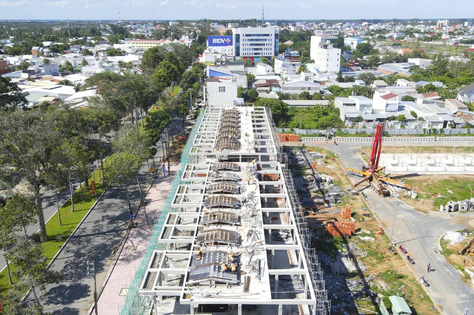 công trường dự án đang xây dựng