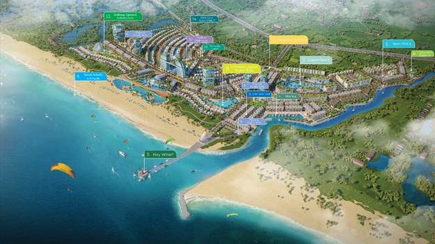 dự &aacute;n ven biển nh&igrave;n từ tr&ecirc;n cao
