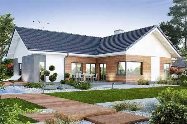 phối cảnh nh&agrave; đẹp 1 tầng