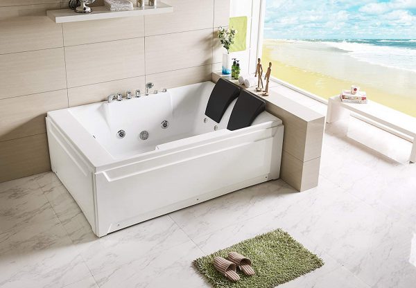Bồn tắm thủy lực th&iacute;ch hợp để lắp đặt ở g&oacute;c tường, gi&uacute;p bạn c&oacute; thể tận hưởng tối đa cảm gi&aacute;c thư gi&atilde;n, khoan kho&aacute;i sau một ng&agrave;y l&agrave;m việc vất vả. C&aacute;c tia nước mạnh ở thắt lưng, cơ thể v&agrave; b&agrave;n ch&acirc;n để tạo sự thoải m&aacute;i to&agrave;n diện. 