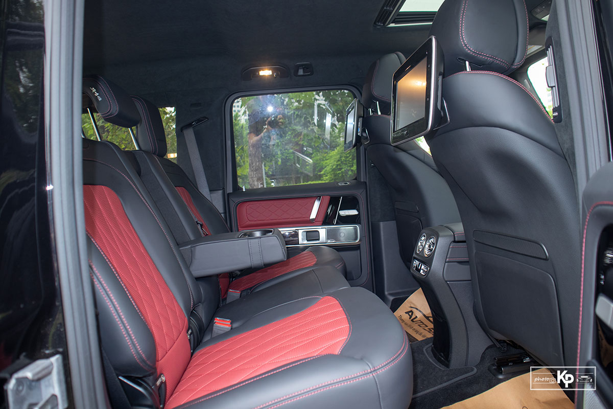 Đánh giá xe Mercedes-AMG G63 2021: Ghế sau 1 ảnh Ghế sau xe Mercedes-AMG G63 2021 a1