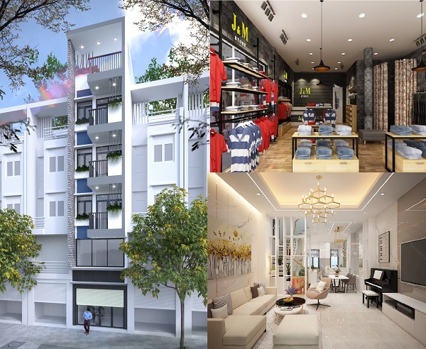 Gia chủ ho&agrave;n to&agrave;n c&oacute; thể tận dụng mặt tiền nh&agrave; phố sang trọng n&agrave;y để cho thu&ecirc; văn ph&ograve;ng, mở cửa h&agrave;ng ăn uống hoặc b&aacute;n quần &aacute;o t&ugrave;y th&iacute;ch.