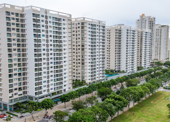 những tòa chung cư đã hoàn thiện