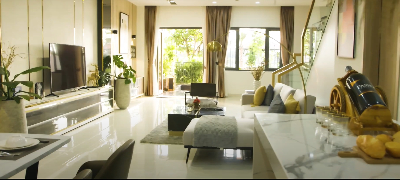 Nội thất nhà mẫu dự án The Pearl Riverside Long An