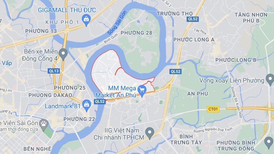 vị trí khu thảo điền