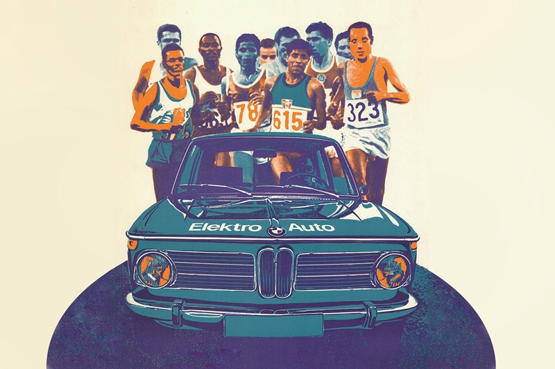 BMW 1602 Elektro-Antrieb xuất hiện tại Thế vận hội Olympic 1972.