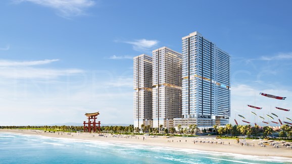 3 to&agrave; nh&agrave; cao tầng nằm ven biển