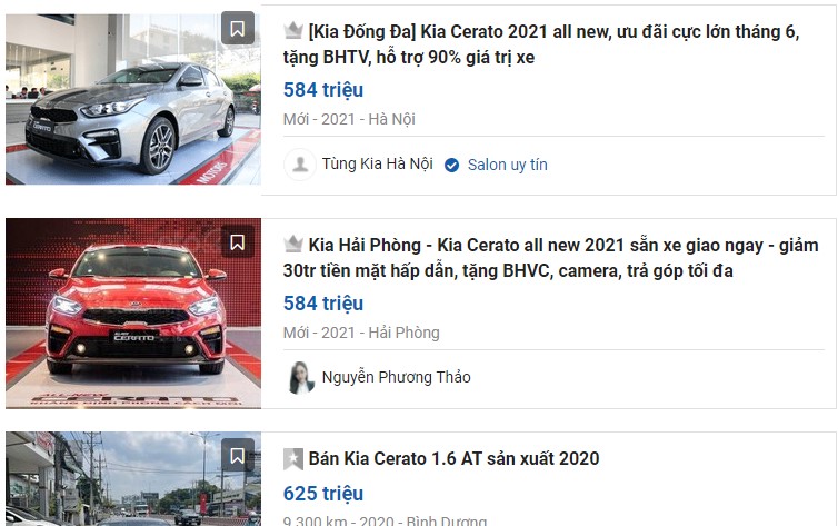 Rất nhiều đại lý dành ưu đãi ở mức 20 - 30 triệu đồng cho Kia Cerato 2021. 2