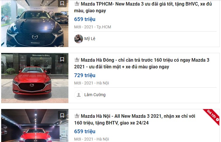 Mazda 3 giảm cao nhất 60 triệu đồng 1