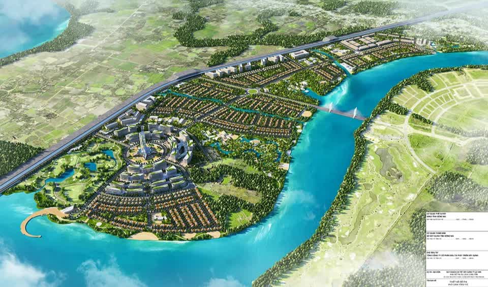 phối cảnh khu đ&ocirc; thị nh&igrave;n từ tr&ecirc;n cao