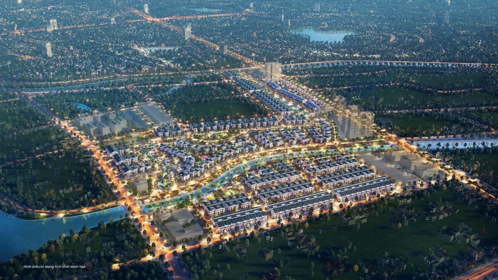 khu phố nh&igrave;n từ tr&ecirc;n cao