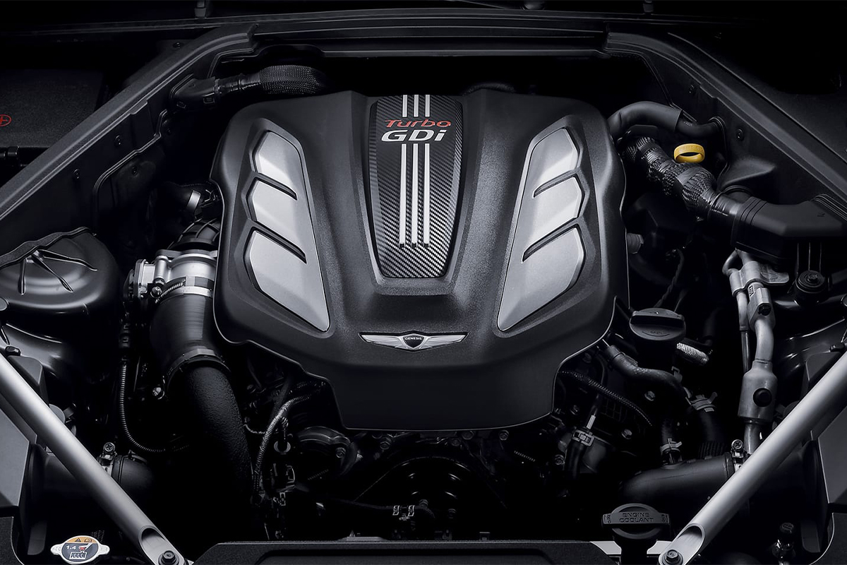Genesis G90 2022 sẽ sử dụng động cơ tăng &aacute;p k&eacute;p Smartstream V6 3.5 L.
