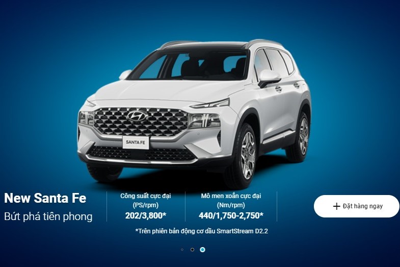Hyundai nhận cọc Santa Fe 2021 trực tuyến, xu hướng bán ô tô online bùng nổ 1
