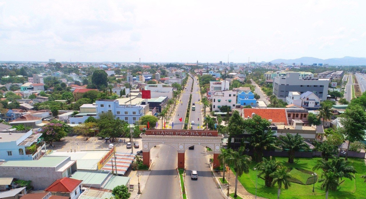 Cổng chào vào thành phố Bà Rịa