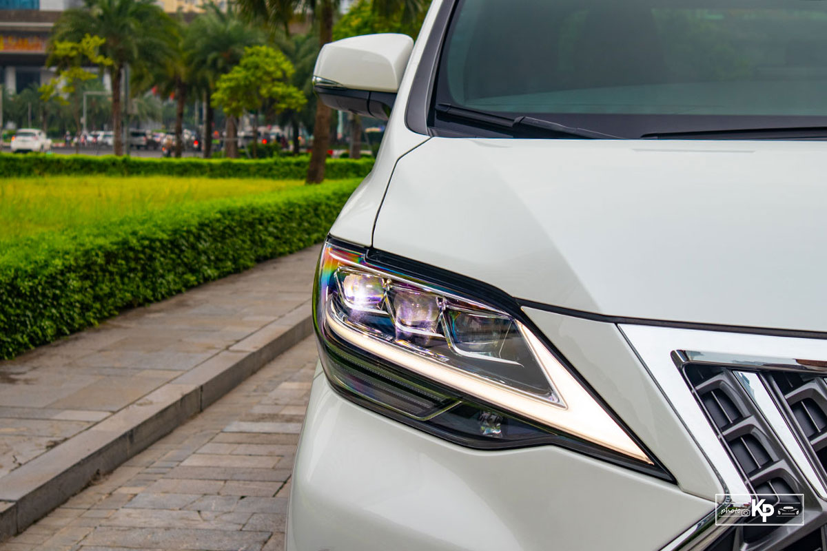 Đánh giá xe Lexus LM 350 2021: Đèn pha Ảnh Đèn pha xe Lexus LM 350 2021