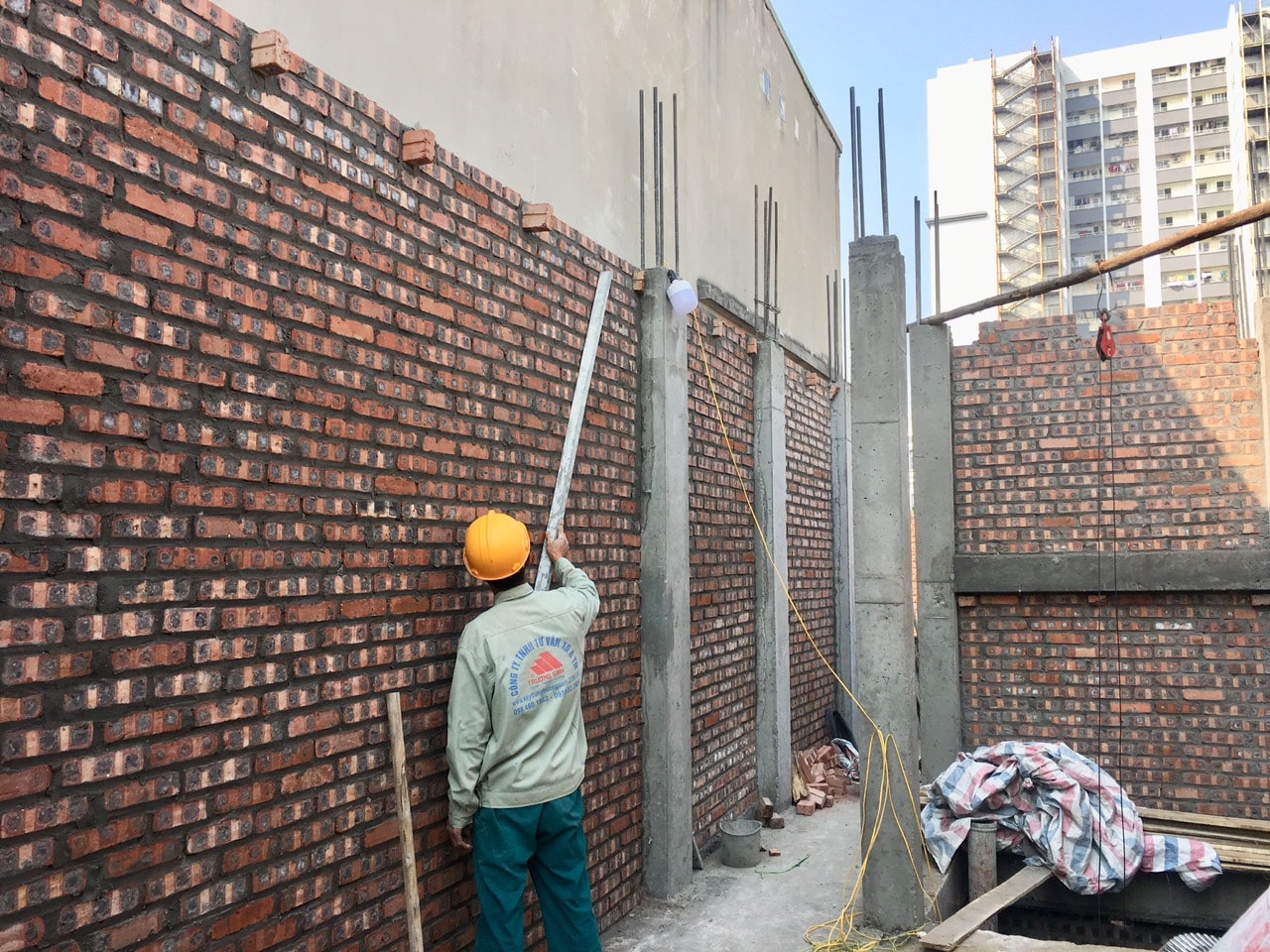 Thi công bằng gạch Tuynel