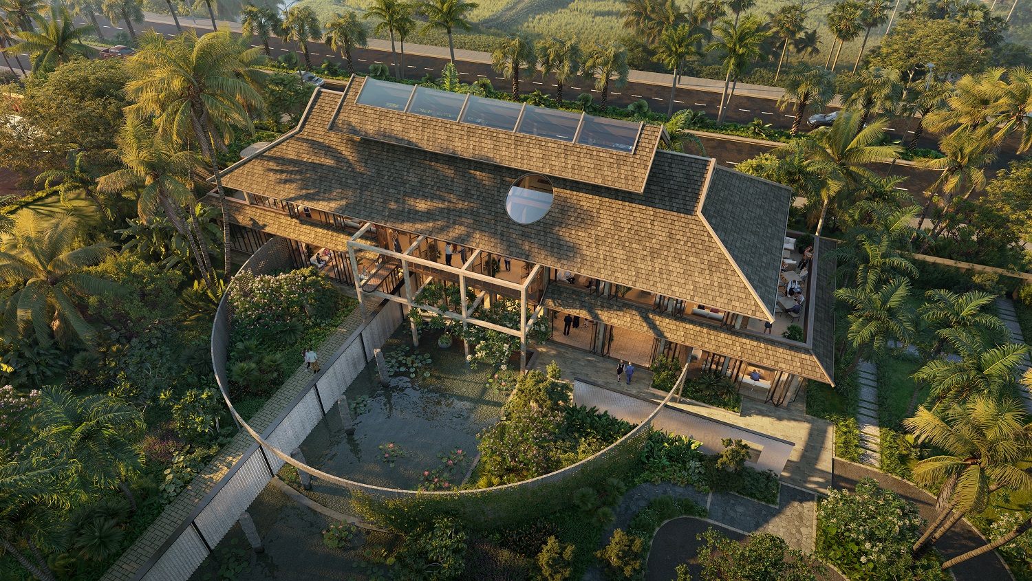 Phối cảnh kiến trúc Apec Mandala Sky Villas Kim Bôi 