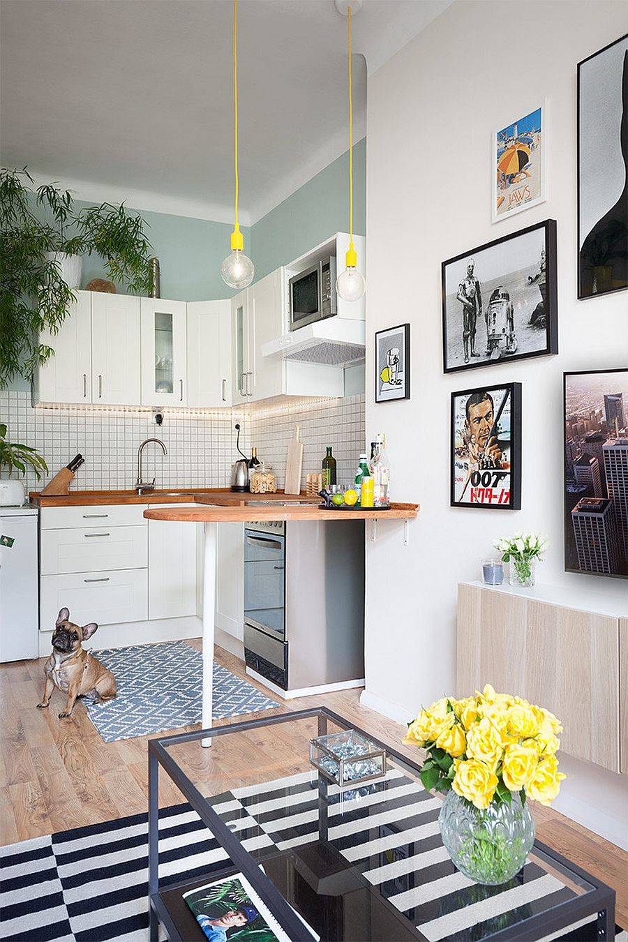 Nội thất phong cách Scandinavian luôn là lựa chọn hoàn hảo dành cho bếp nhỏ.