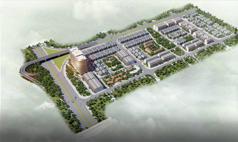 Phối cảnh tổng thể khu nhà ở cao cấp Ba Đình