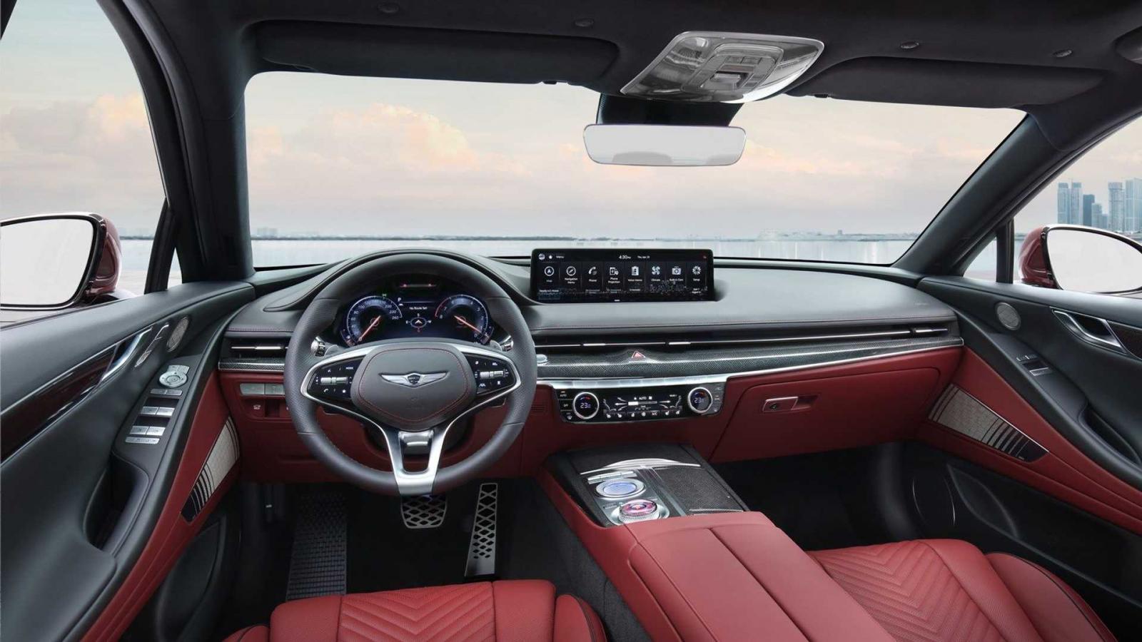 Genesis G80 Sport 2022 sở hữu cabin tối t&acirc;n v&agrave; cực kỳ m&atilde;n nh&atilde;n.