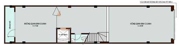 Mặt bằng c&ocirc;ng năng tầng 1