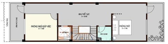 Mặt bằng c&ocirc;ng năng tầng 5
