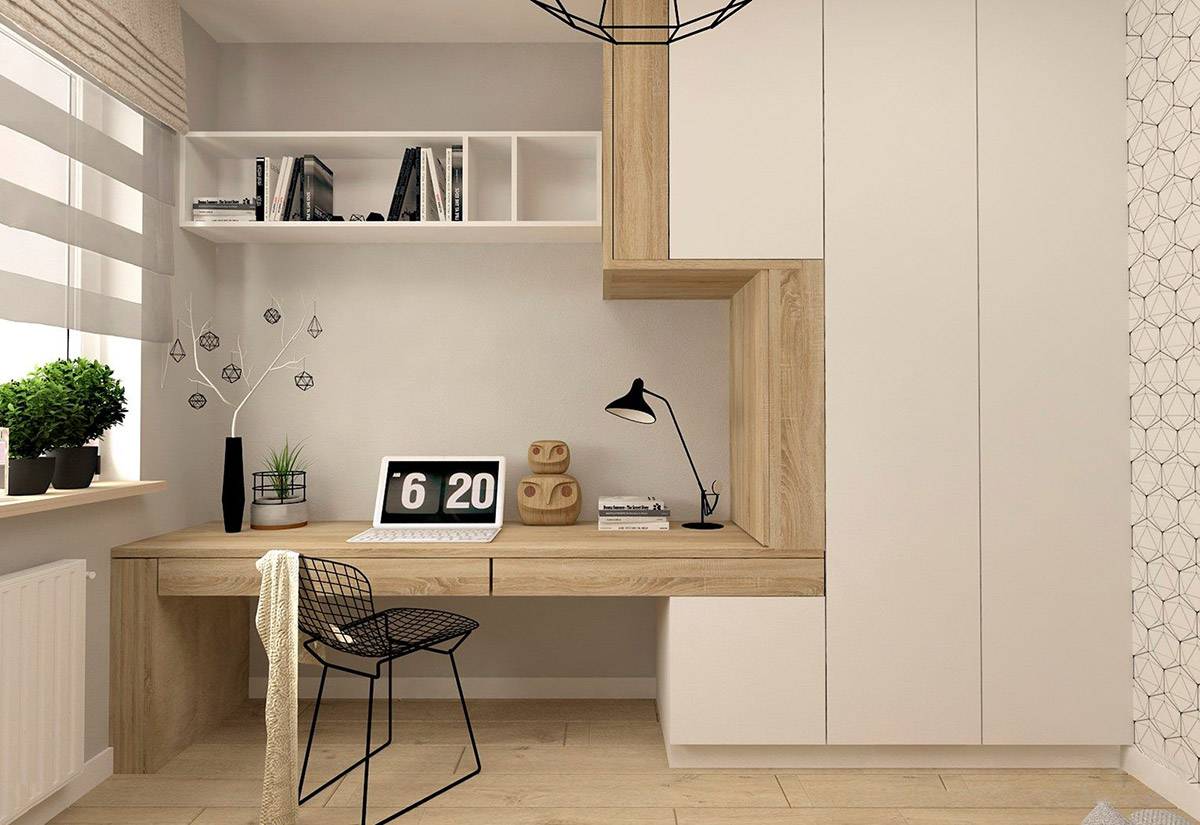 G&oacute;c l&agrave;m việc tại nh&agrave; đơn giản, gọn đẹp, ngập tr&agrave;n &aacute;nh s&aacute;ng tự nhi&ecirc;n.
