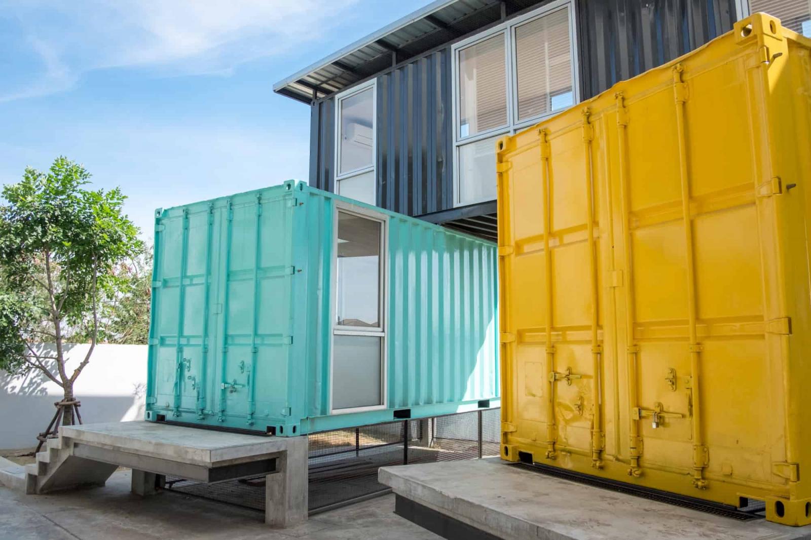 nh&agrave; container đẹp, sơn sắc m&agrave;u