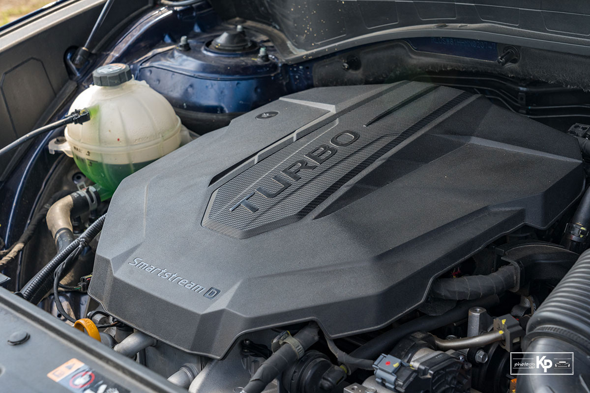 Đánh giá xe Hyundai Santa Fe 2021: Động cơ 1 Ảnh Động cơ xe Hyundai Santa Fe 2021 a1