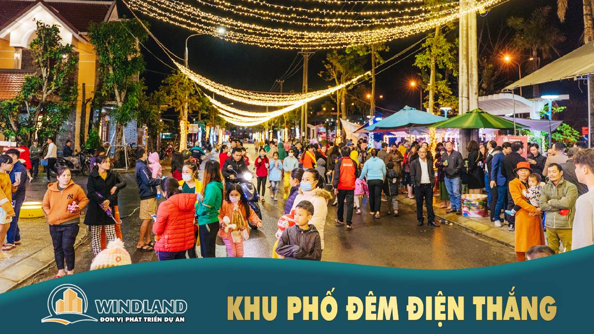 Phố đ&ecirc;m Điện Thắng ngay tại Epic Town