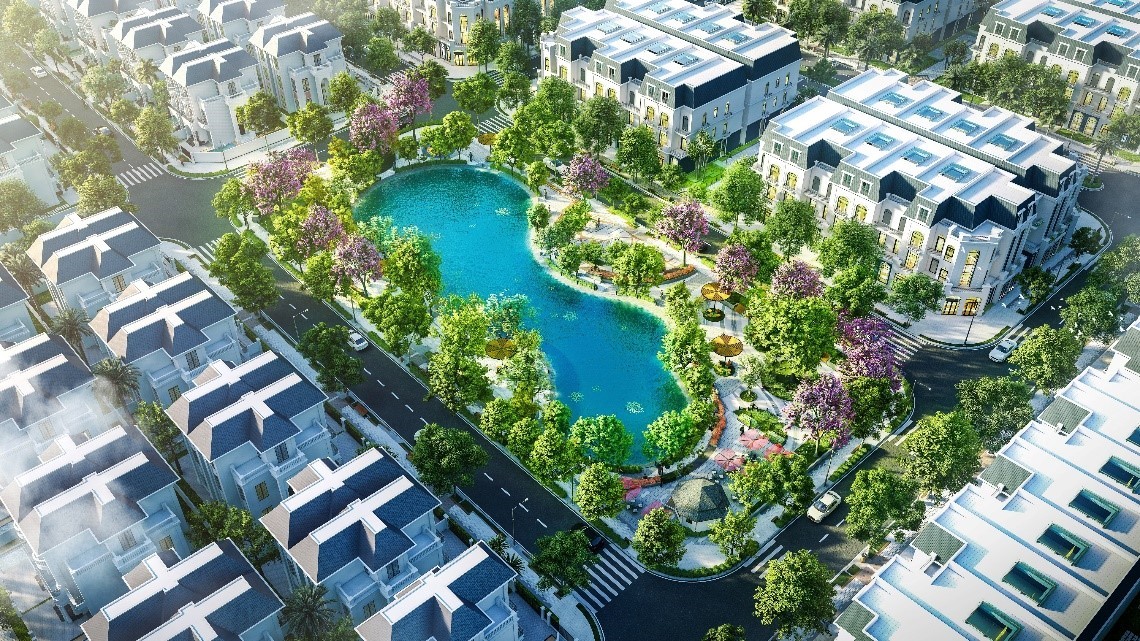 Phối cảnh một g&oacute;c dự &aacute;n Phương Đ&ocirc;ng Green Valley