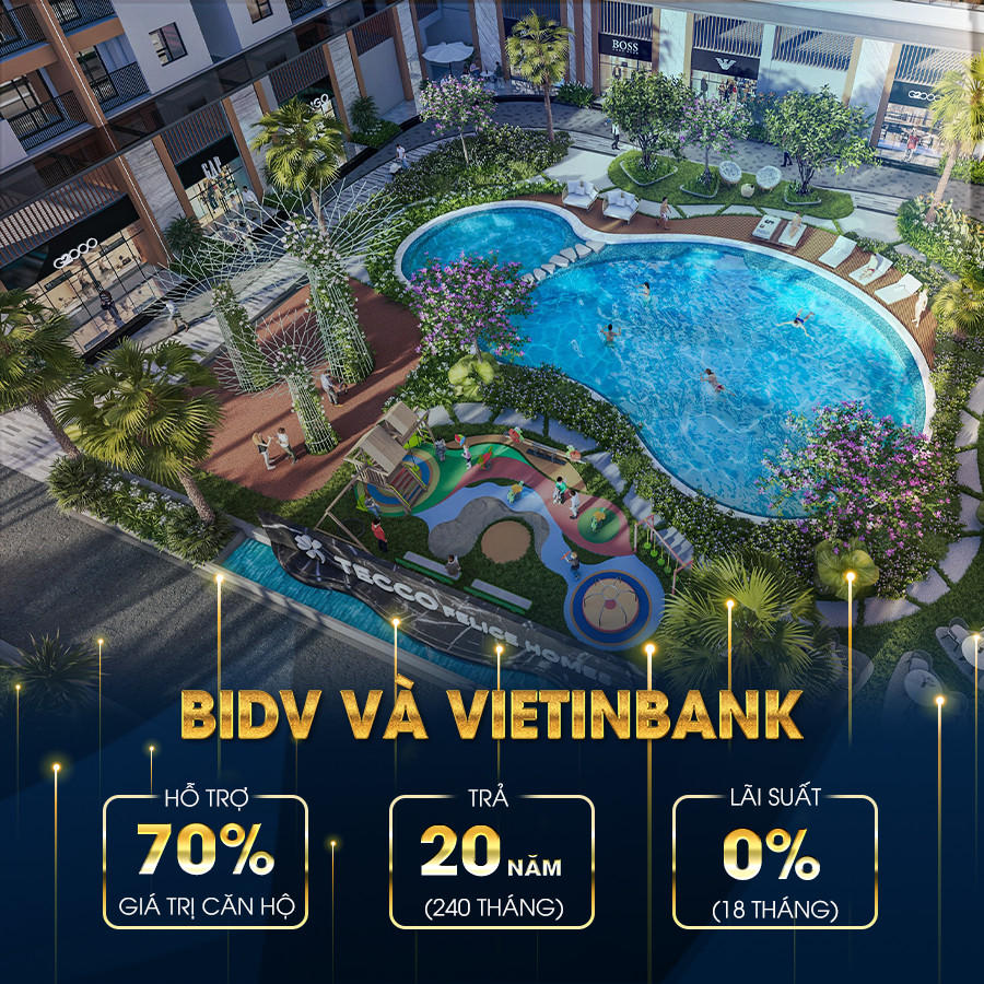 Phối cảnh nội khu v&agrave; th&ocirc;ng tin dự &aacute;n Tecco Felice Homes