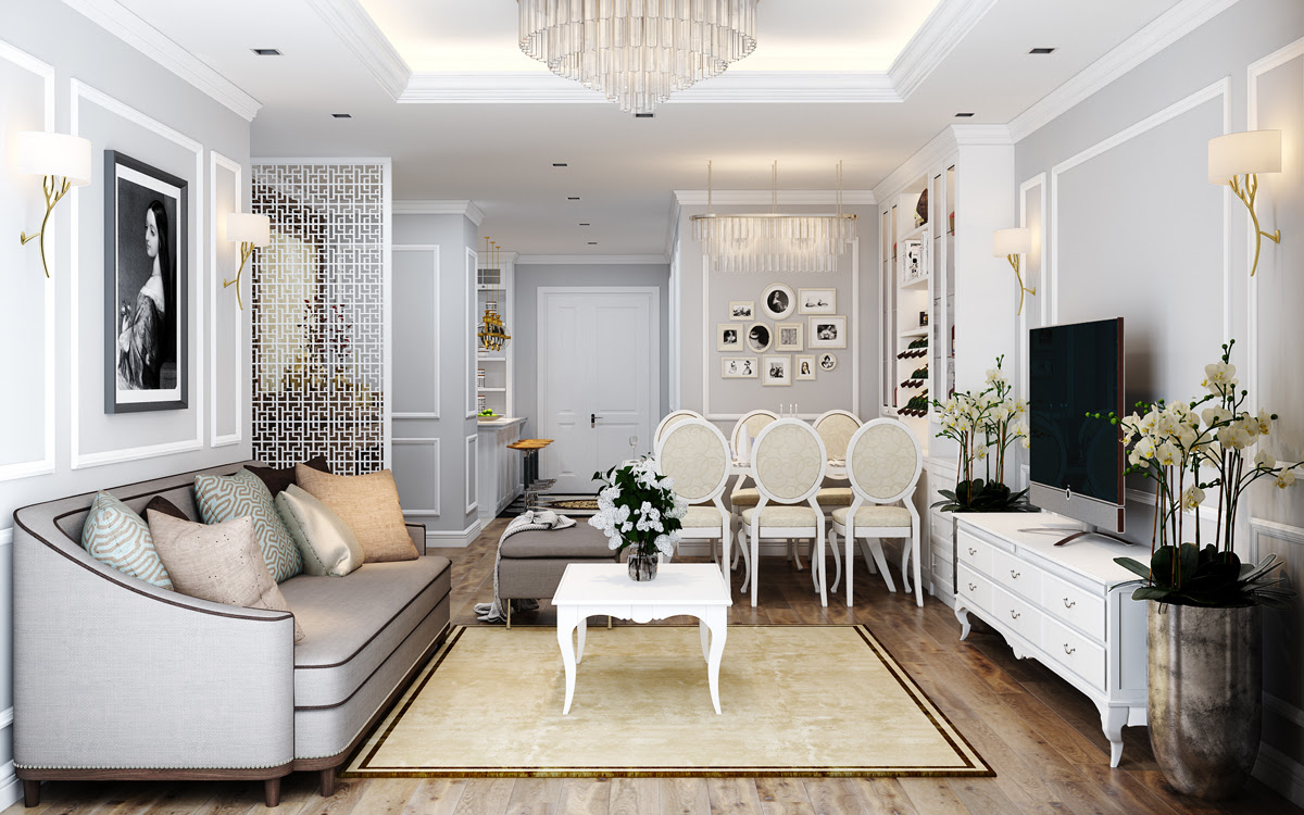 Phong cách thiết kế nội thất tân cổ điển
