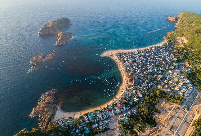 hình ảnh Eo Gió Quy Nhơn nhìn từ trên cao