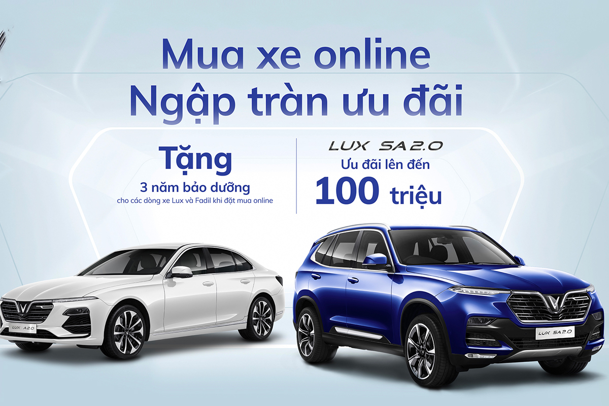 VinFast sẽ ưu đãi đặc biệt cho khách hàng đặt mua xe trực tuyến từ nay đến hết ngày 31/8/2021.