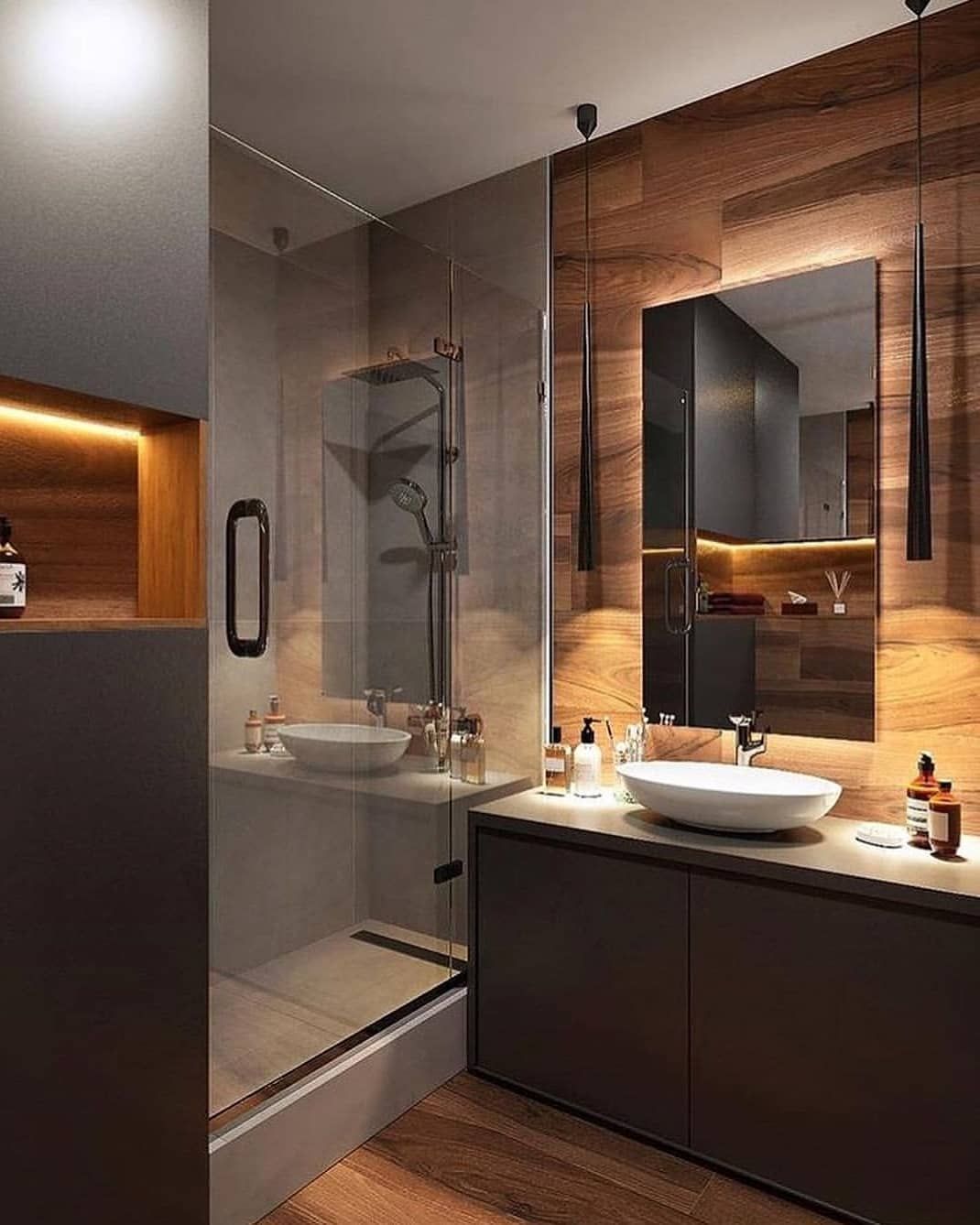 Ph&ograve;ng tắm, vệ sinh trong nh&agrave; vườn 1 tầng được thiết kế sang trọng, tiện nghi như spa.