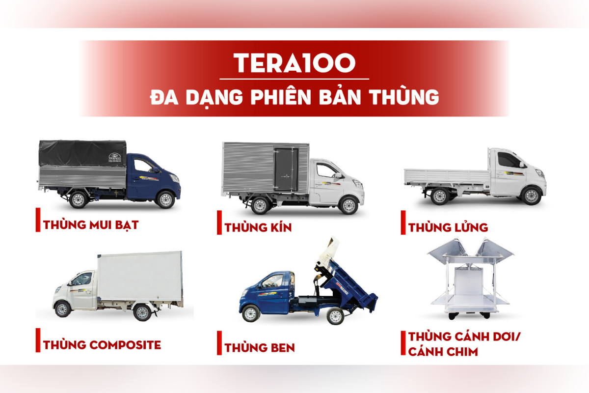 Tera100 đa dạng phiên bản thùng