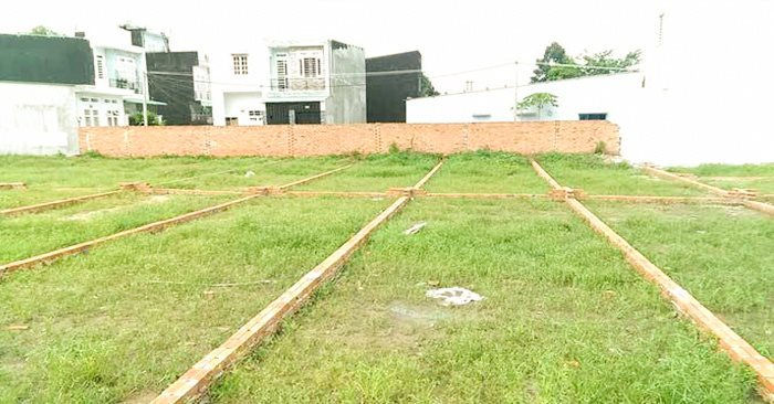 khu đất tách thửa nhìn từ trên cao