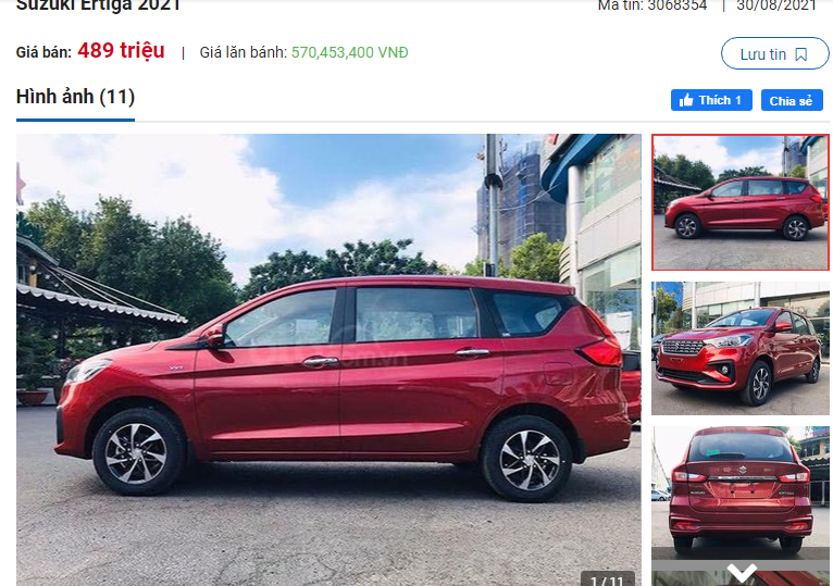 Gi&aacute; xe Suzuki Ertiga 2021 chạm đ&aacute;y, đại l&yacute; tung ưu đ&atilde;i khủng v&agrave;o ph&uacute;t ch&oacute;t 1