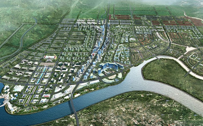 Phối cảnh tổng thể Khu đ&ocirc; thị Bắc S&ocirc;ng Cấm.