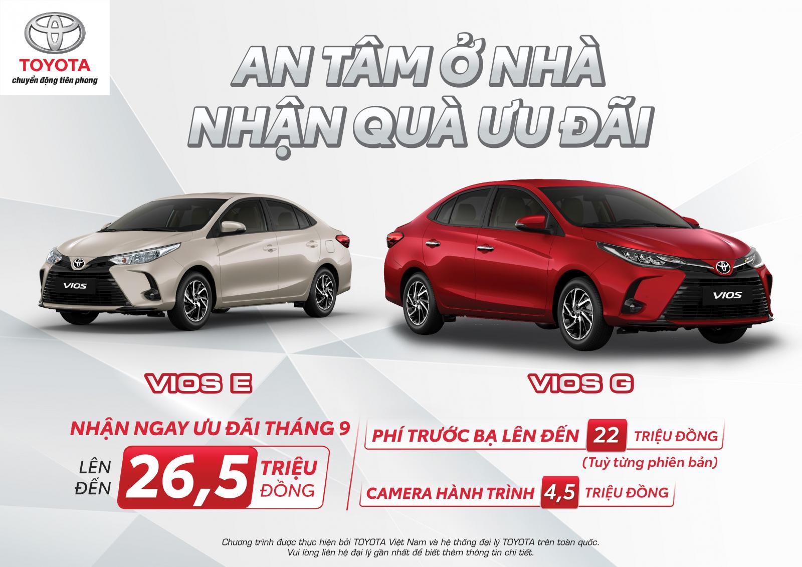 mua xe Toyota Vios trong thời gian này, khách hãng còn nhận được sự hỗ trợ từ Công ty Tài Chính Toyota Việt Nam với gói vay ưu đãi lãi suất 1