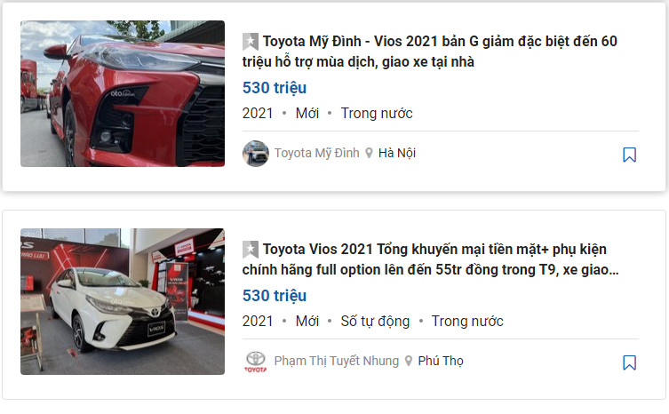 Toyota Vios giảm tới 60 triệu đồng tại đại l&yacute;, gi&aacute; xe Hyundai Accent "bốc hơi" theo 1