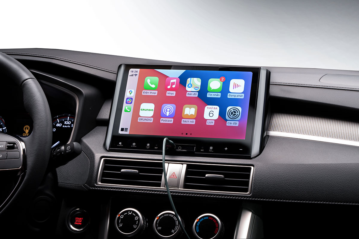 M&agrave;n h&igrave;nh giải tr&iacute; 10 inch tr&ecirc;n Mitsubishi Xpander phi&ecirc;n bản đặc biệt.