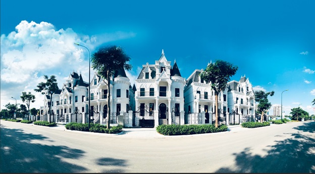 h&igrave;nh ảnh biệt thự l&acirc;u đ&agrave;i Green Center Villas