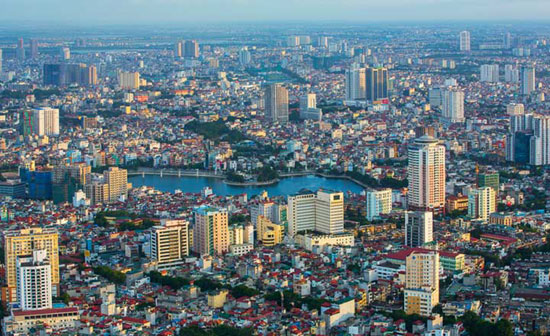 TP. Hà Nội nhìn từ trên cao
